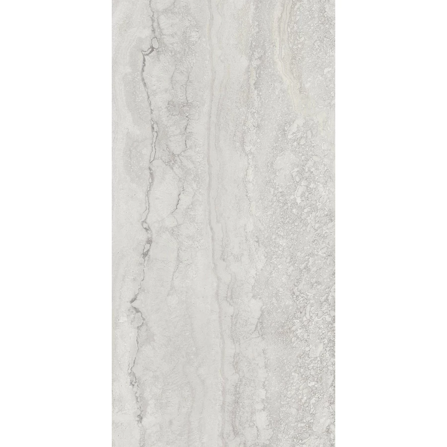 Керамогранит Provenza Unique Travertine Vein Cut Silver Naturale матовый серый EJ7F 120х60 см