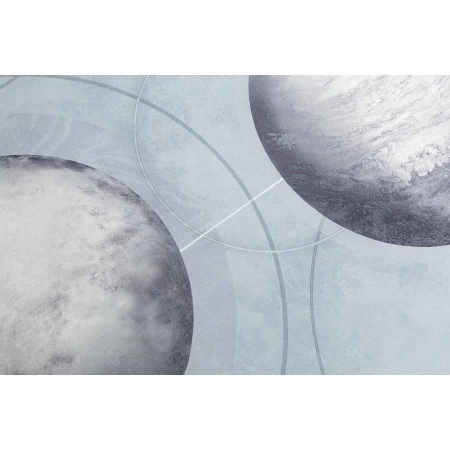 Обои флизелиновые Palitra Home HomeColor Planets серые HC71987-64 1,06х10,05 м