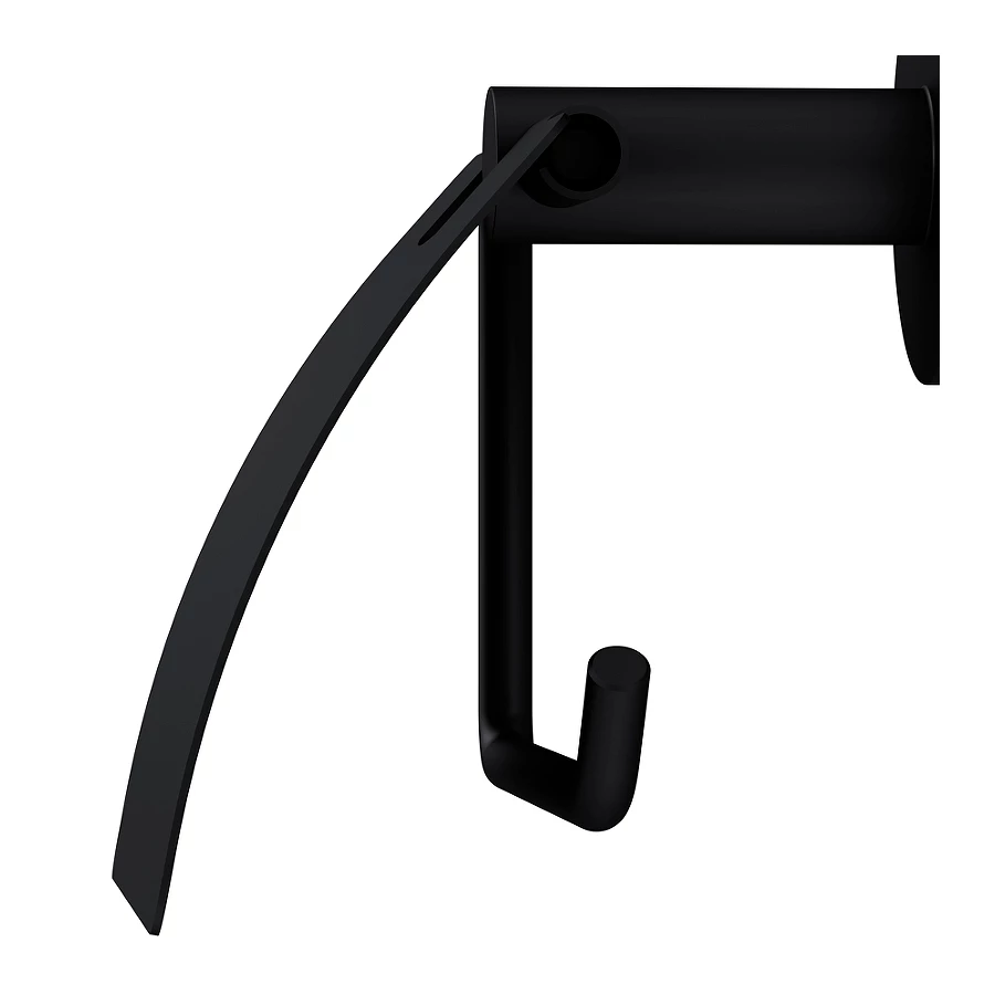 Держатель для туалетной бумаги с крышкой Am Pm X-Joy черный A85A341422