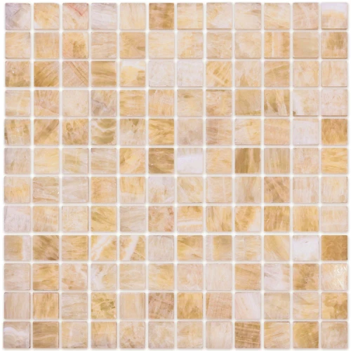 Мозаика из натурального камня LeeDo Ceramica Onice beige POL желтый 29,8x29,8 см