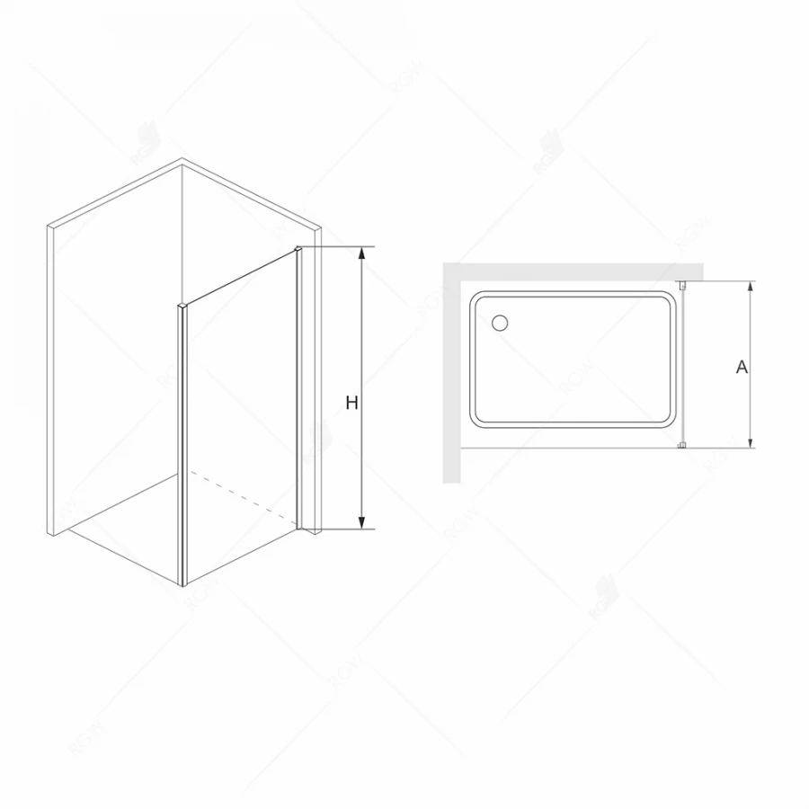 Боковая панель RGW Z-33 06223310-11 1000 прозрачное