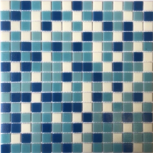 Мозаика из стекла Pixel mosaic Прессованное стекло чип 20x20 мм бумага Pix 107 31,6х31,6 см