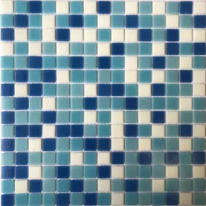 Мозаика из стекла Pixel mosaic Прессованное стекло чип 20x20 мм бумага Pix 107 31,6х31,6 см