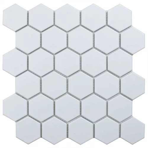 Керамическая мозаика Starmosaic Hexagon small White Matt 27,8х26,5 см
