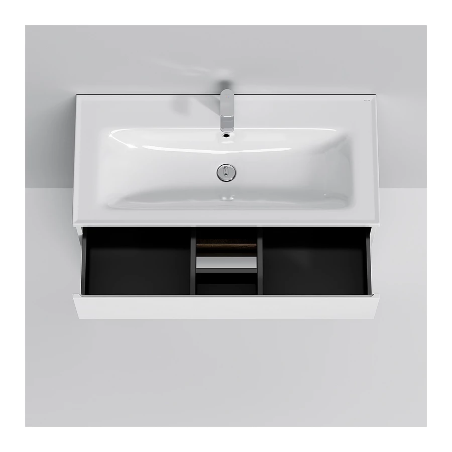 База под раковину Am Pm X-Joy напольная 2 ящика белый глянец M85AFSX1002WG 100 см