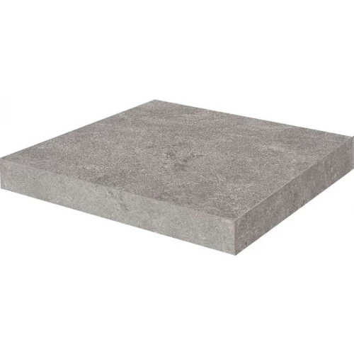 Ступень угловая клееная Kerama Marazzi Портленд матовая обрезная серая KM8080G0041RGCA 33x33 см