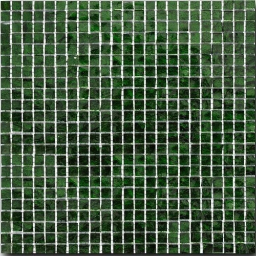 Стеклянная мозаика Art&Natura Murano Specchio 15 15x15 глянцевая зеленая MS15-15x15 30х30 см