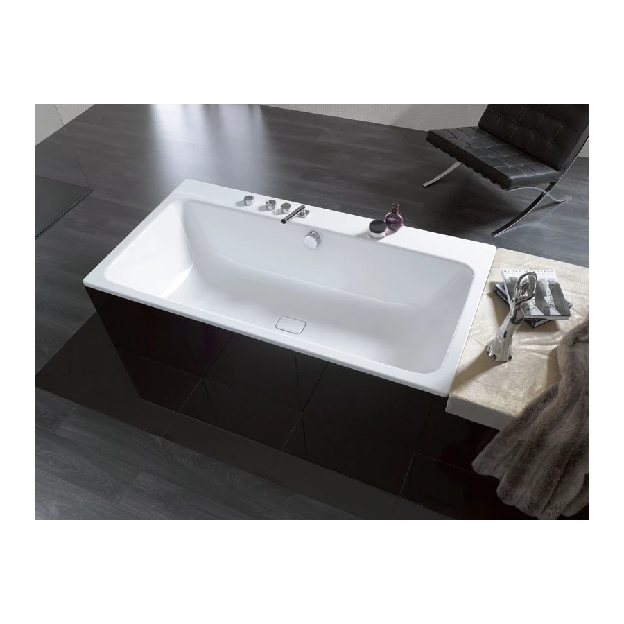 Ванна стальная Kaldewei Asymmetric Duo EasyClean alpine white без ножек 180х90 см