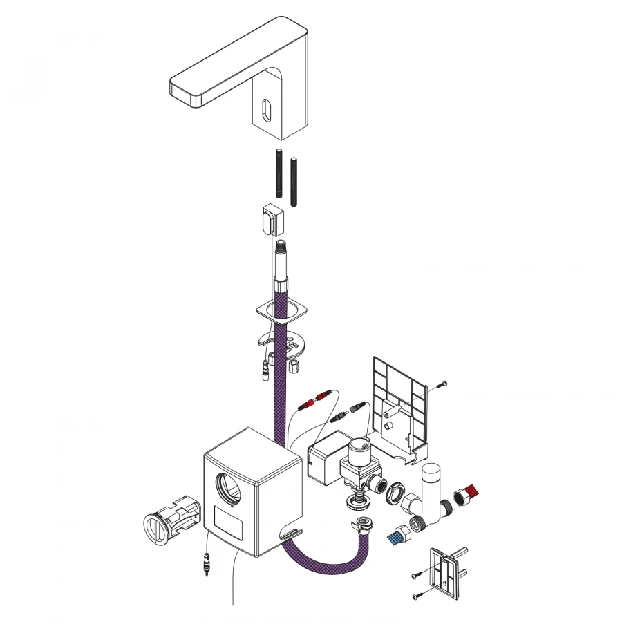 Смеситель для раковины сенсорный Timo Torne 4313/00F хром