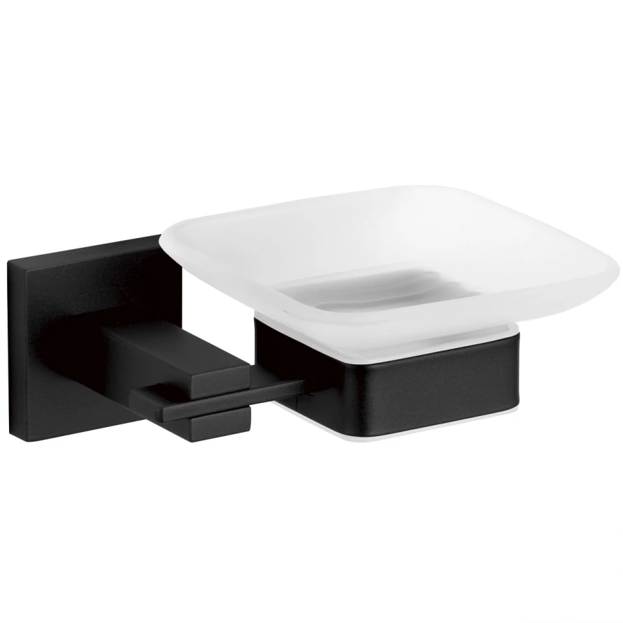 Мыльница стеклянная с настенным держателем Savol 65h S-06559H