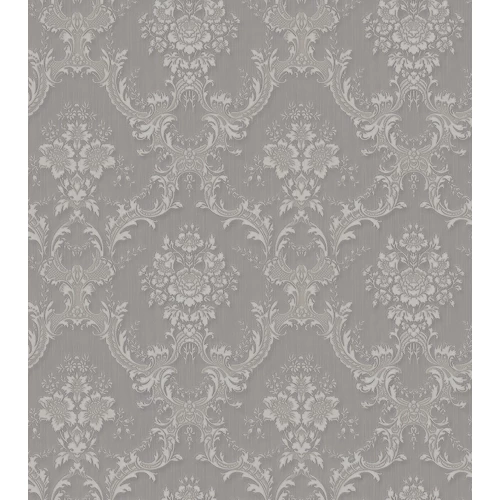 Обои винил на флизелине Zambaiti Satin Flowers IV Серый Коричневый Z66841 10,05х0,53 м