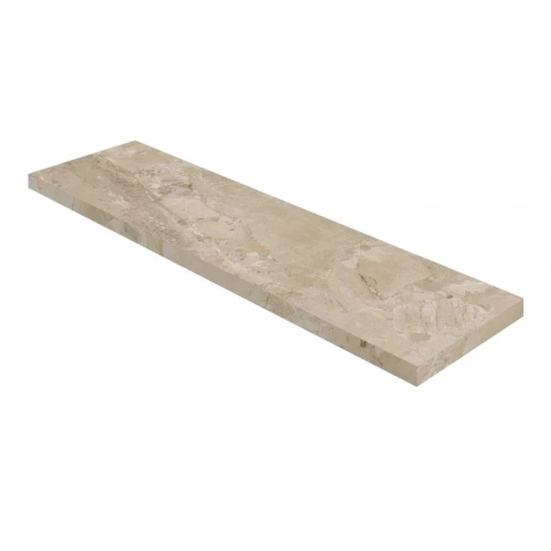 Ступень угловая правая из керамогранита Coliseumgres Вивальди Крим матовая бежевая 620070003238 120х33 см