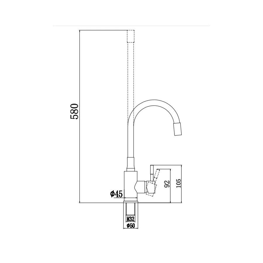 Смеситель для кухонной мойки Fmark FS26729-02 сатин