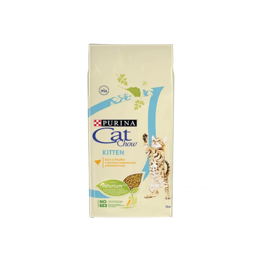 Сухой корм для котят Cat Chow Kitten домашняя птица 15 кг