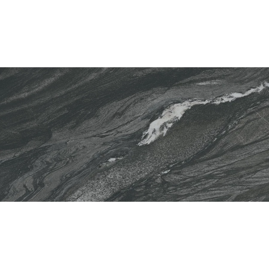 Керамогранит Atlas Concorde Marvel Diva Black Tempest Velvet натуральный черный AU8J 120х60 см