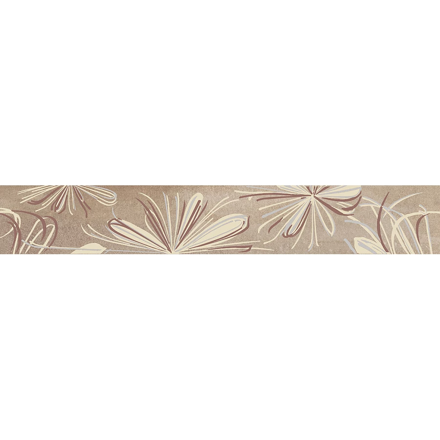 Бордюр Azori Sonnet beige flower 587891001 50,5*6,2 см