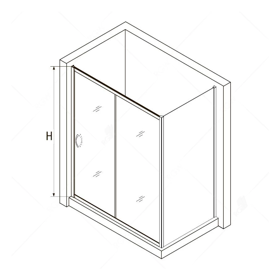 Душевой уголок RGW PA-76 PA-016 + Z-050-2 Прозрачное 35087600-11 100х100 см