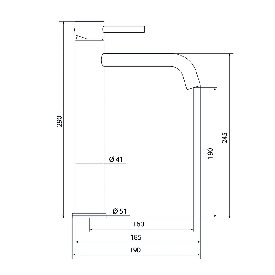 Смеситель для умывальника Славен с высоким корпусом бронза СЛ-ОД-Д16