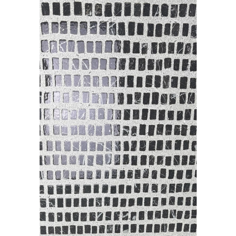 Керамогранит Creanza Bierzo Bisazza Black Glue Art 3D-глазурь матовый чёрный GL1001-A 120х60 см