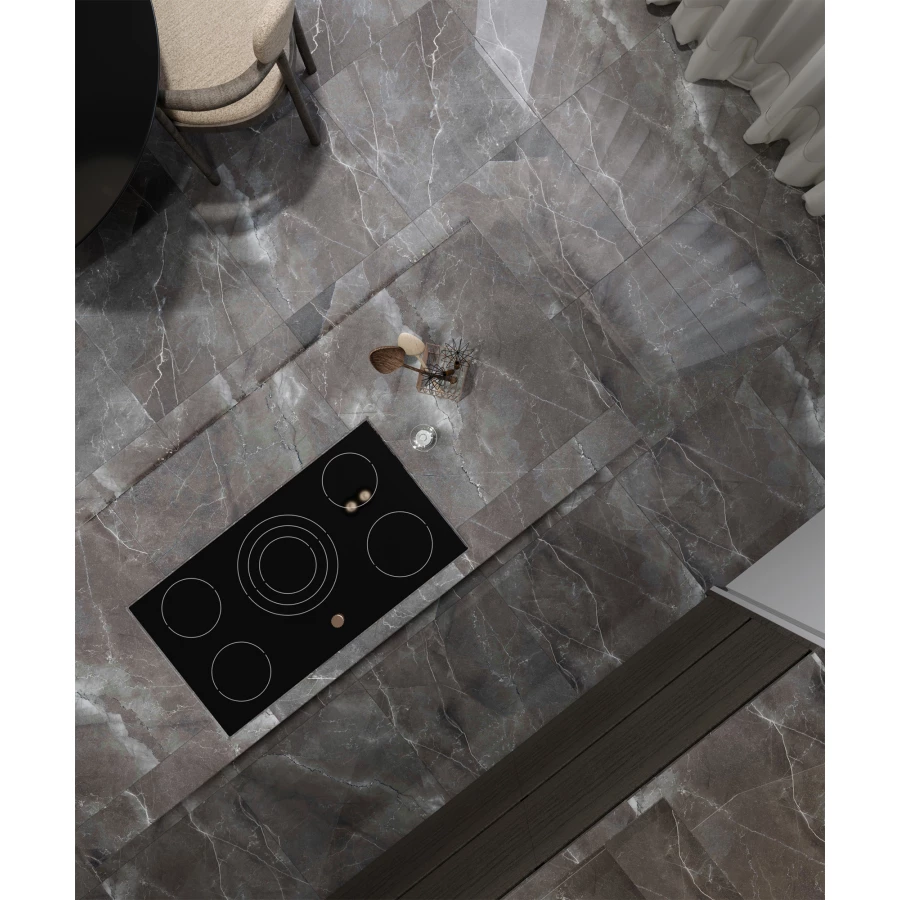 Керамогранит Arcadia Ceramica Pulpis Nero Full Polished серый FP1014-A 60х60 см