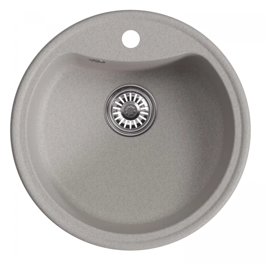 Мойкa MixLine ML-GM09 круглая серая 551799 51x51 см