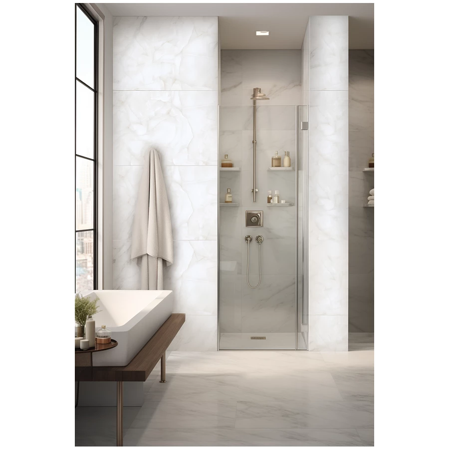 Керамогранит Realistik Brais White Carving белая 120х60 см