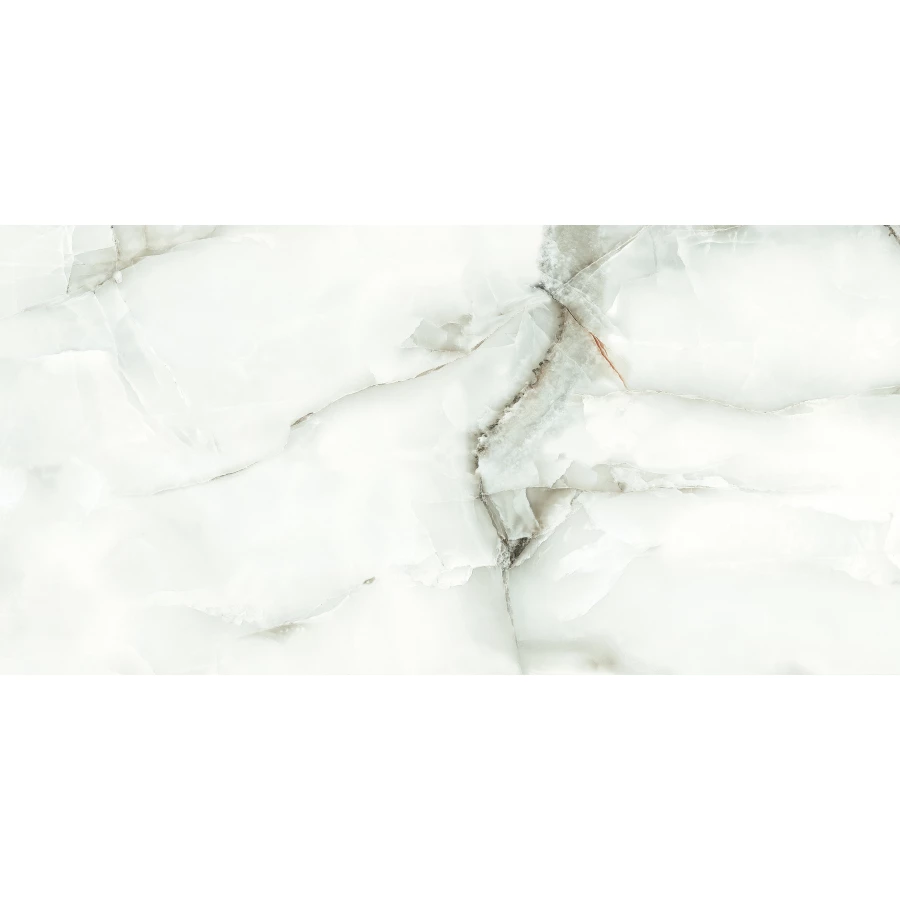 Керамогранит lamore Ceramic Gloss 60х120 Antique Onici глянцевый белый 60/120-006 120х60 см