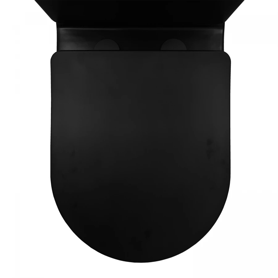 Унитаз-компакт Azario Black Queen безободковый с быстросъемным сиденьем микролифт черный матовый AZ-8380 37х60.5х80 см