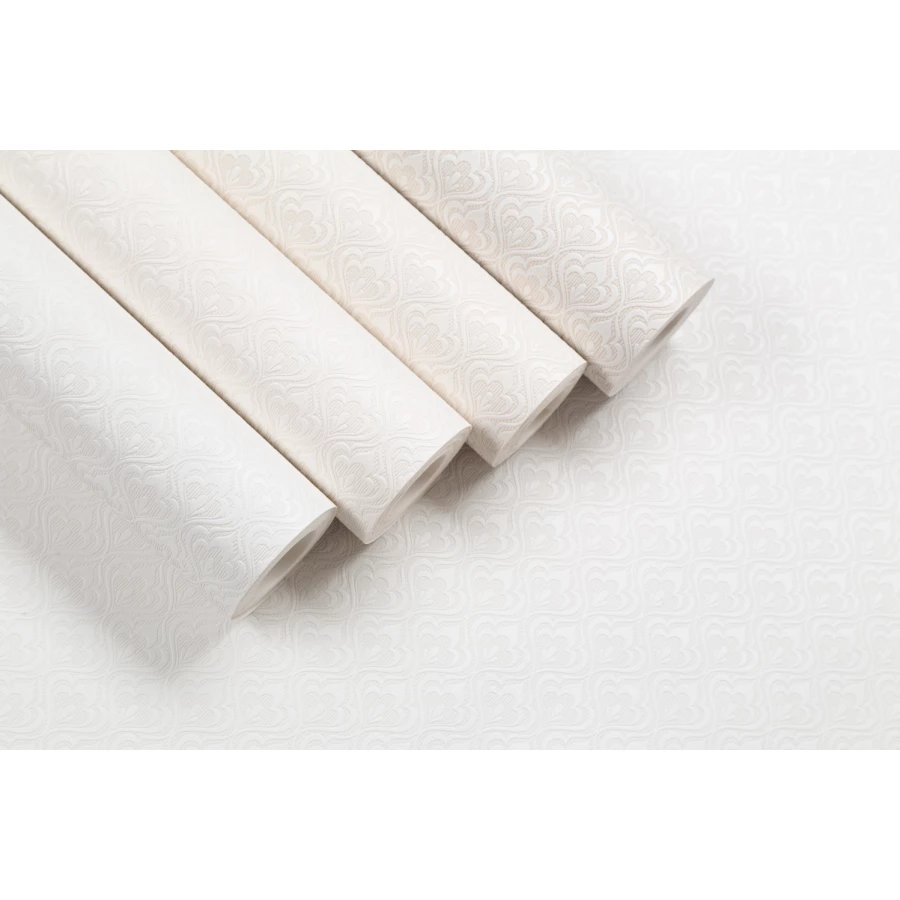 Обои бумажные Palitra Home HomeColor Adore белые HC11040-21 0.53х10.05 м