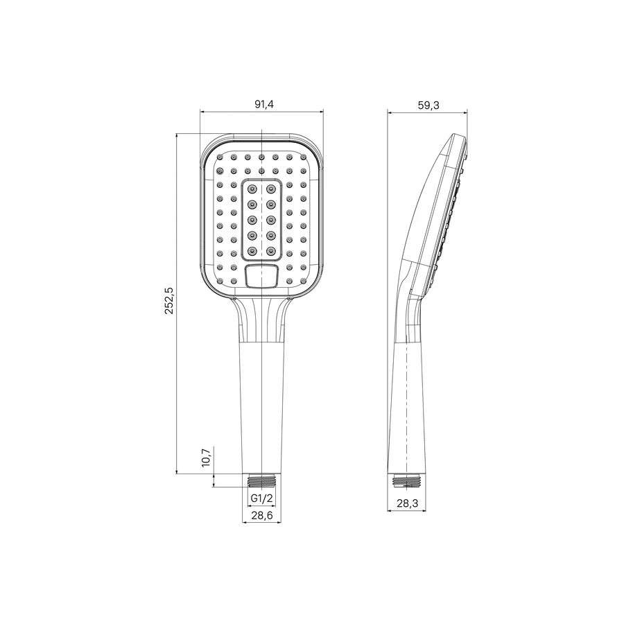 Лейка для душа Milardo 3F Ideal Spa ILS3FCSM18