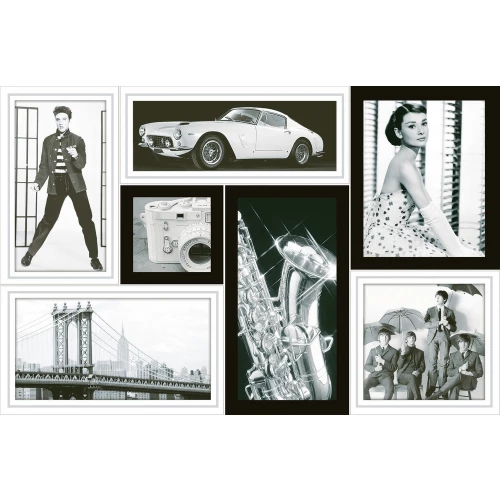 Декор InterCerama Grani Пресли серый 35*23 см