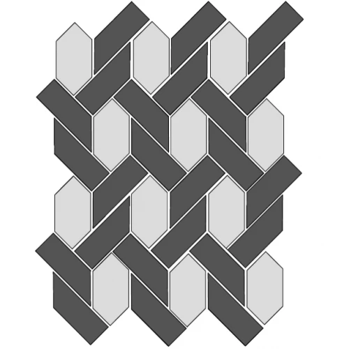 Мозаика ТехноАрт керамогранит Империал Р8 многоцветная 35х28 см