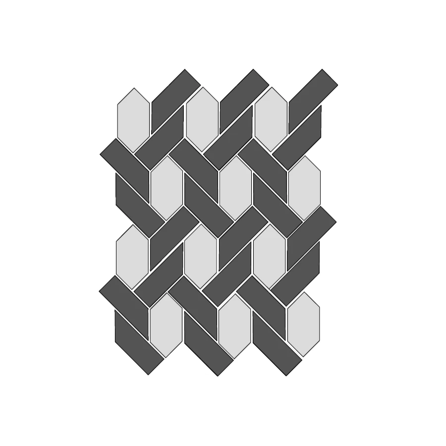 Мозаика ТехноАрт керамогранит Империал Р8 многоцветная 35х28 см