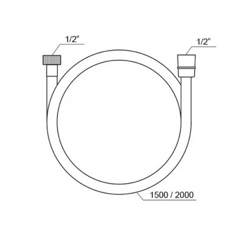 Шланг для душа Ravak 913.00 SatinFlex X07P176 1,5 м