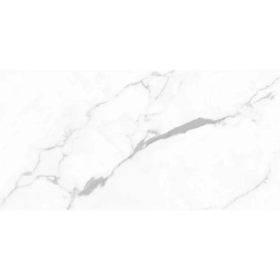 Керамогранит Cersanit Futura тонкий Deep Calacatta полированный белый ректификат A17127 120х60 см