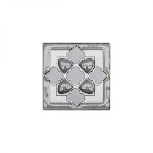 Керамогранит Lasselsberger Ceramics Бьянка Каррара белый вставка 7301-0002 7х7 см