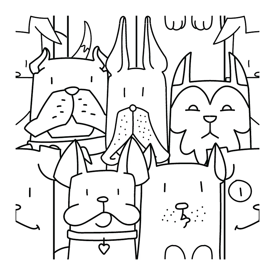 Керамогранит Codicer Oh My Dog White 25x25 см