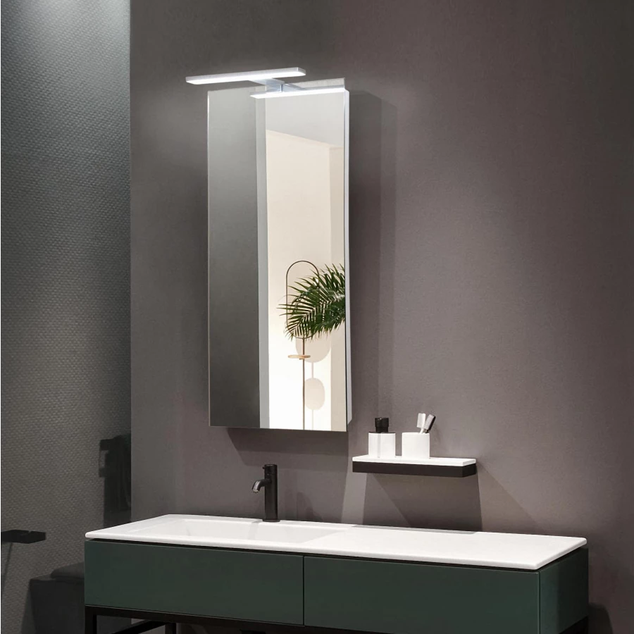 Зеркало Azario Люмьер c подсветкой и диммером сенсорный выключатель светильник в комплекте LED-00002518 40х102.5 см