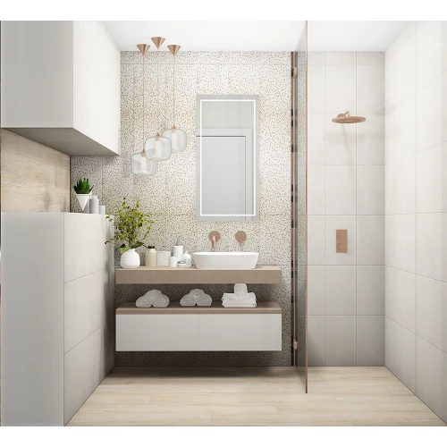 Декор настенный Belleza Лидия бежевая мозаика 40х25 см