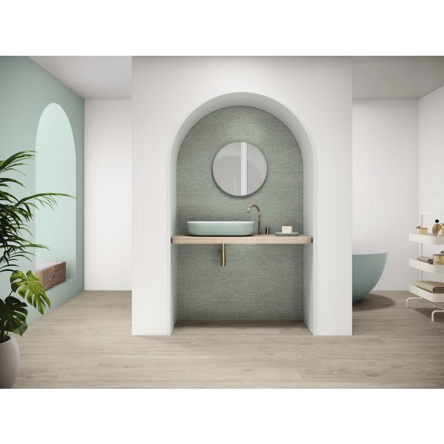 Плитка настенная Ape Ceramica Bellagio Lario Bianco Rect матовая белая A041898 120х60 см