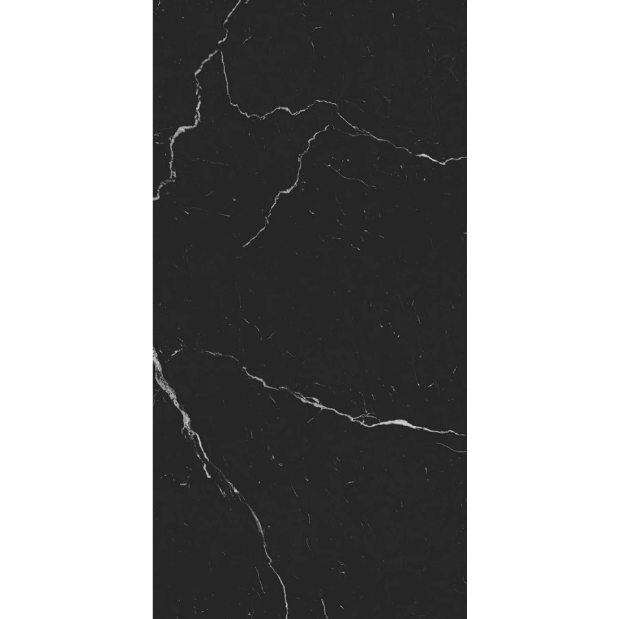 Керамогранит Seratonia Carving-Matt Black Marquina матовый черный 120х60 см