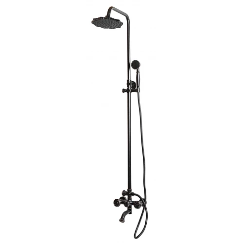 Душевая стойка Milacio Baroque черная бронза MC.100.1BBR