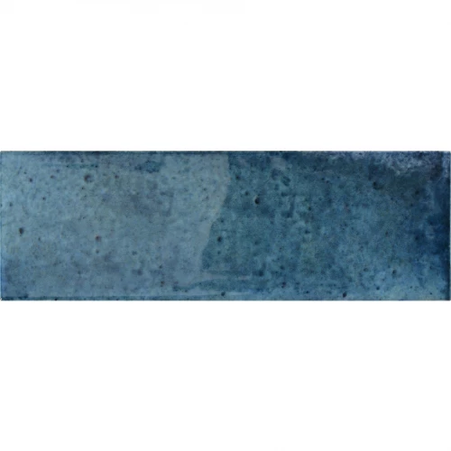 Плитка настенная Smile Tile Йазз Азуре / Jazz Azure глянцевая синяя 30767339 22,5х7,5 см