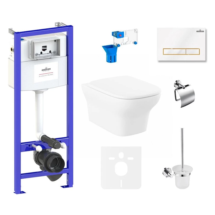 Унитаз Lavinia Boho Relfix Bristol Rimless 75110385 (комплект 9 в 1)