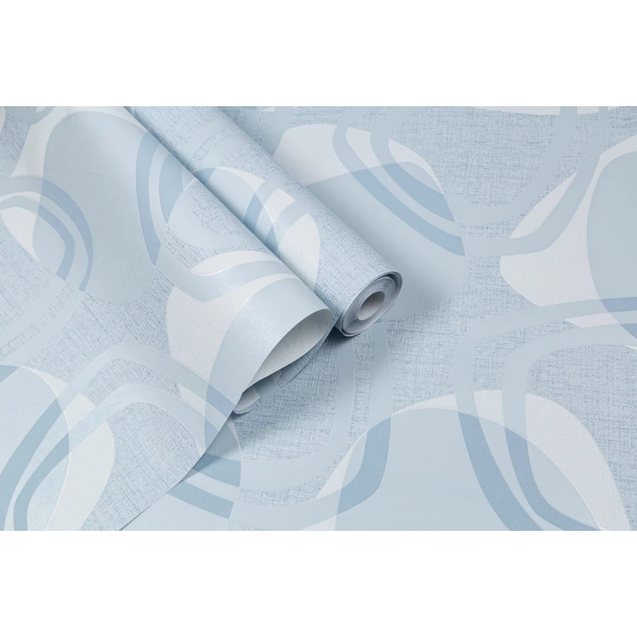 Обои флизелиновые Palitra Home Gemma HomeColor голубые HC31206-16 1,06х10,05 м