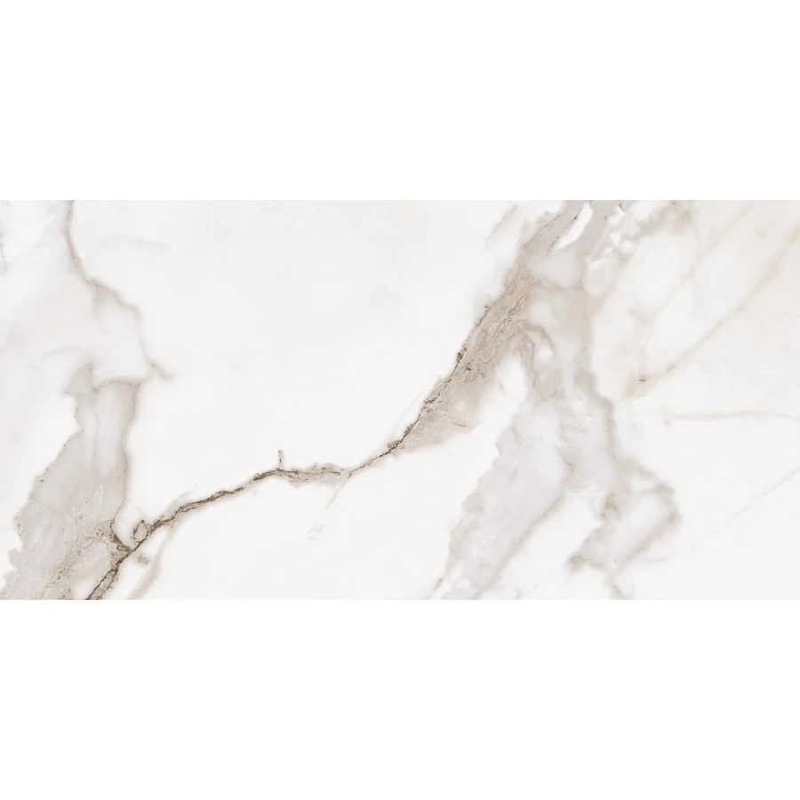 Керамический гранит Kerranova Iceberg K-2001/MR белый с бежевым 120*60 см
