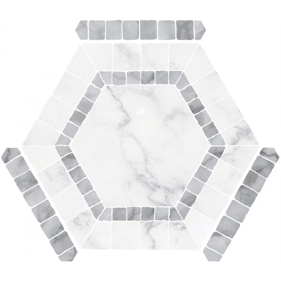 Керамогранит Monopole Avant Ibiza White 25х22 см