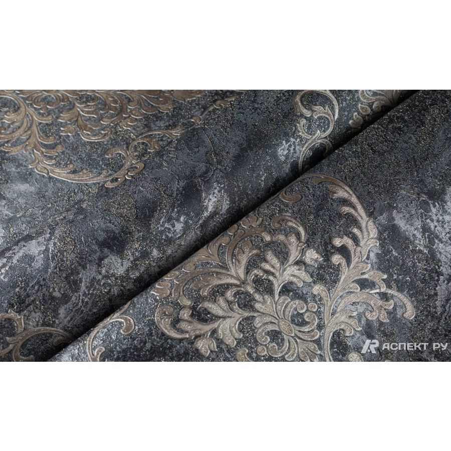 Обои флизелиновые Аспект Кармен черные 70570-42 1,06х10,05 м