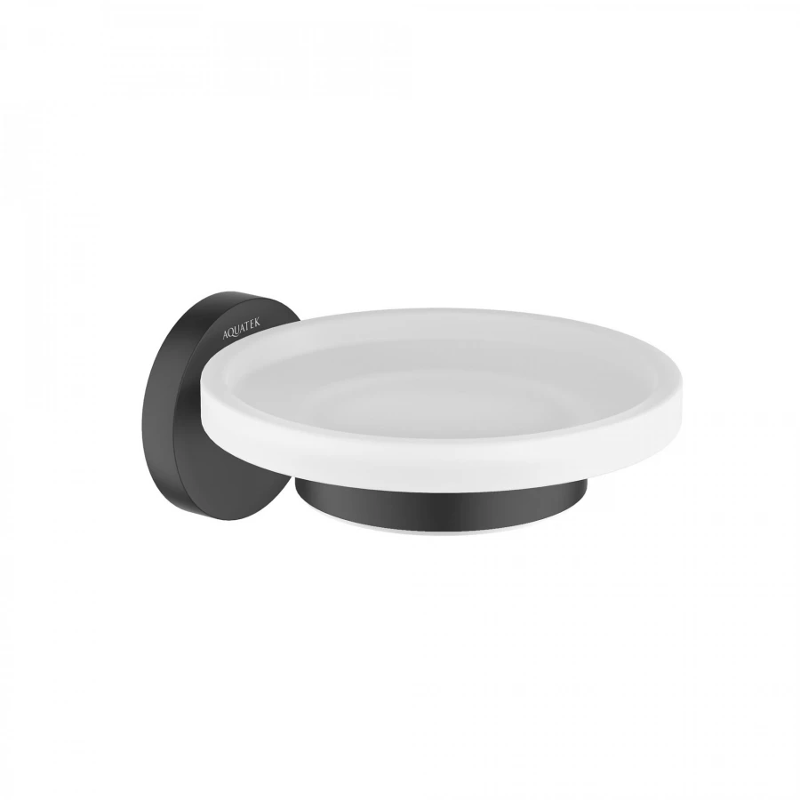 Мыльница Aquatek Европа матовый черный AQ4103MB