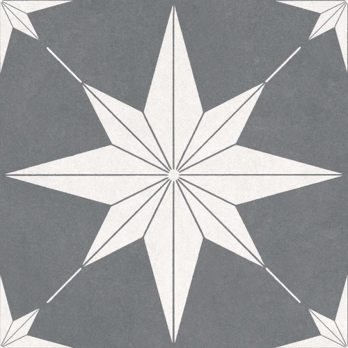 Керамогранит Motto Levels Dimgrey Decor 1022 матовый серый N100080 20x20 см